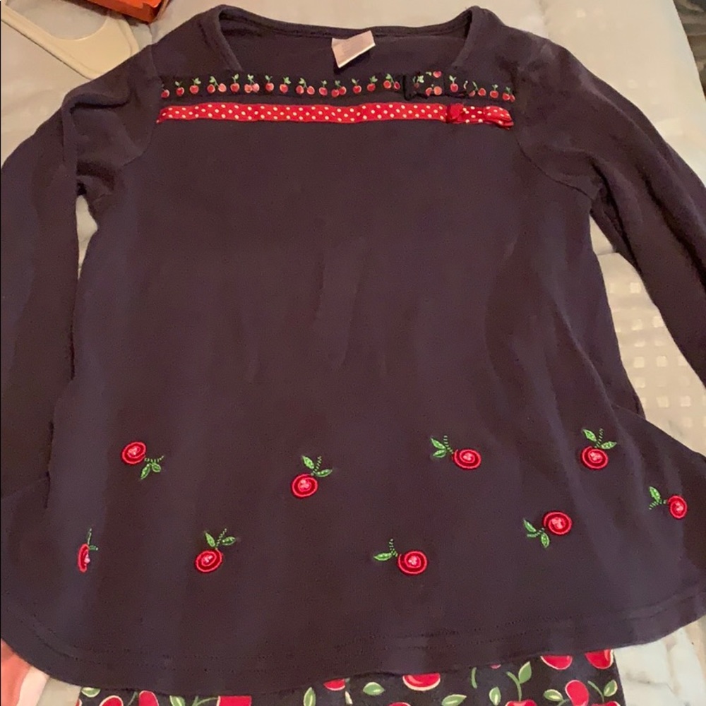 Gymboree cherry outfit